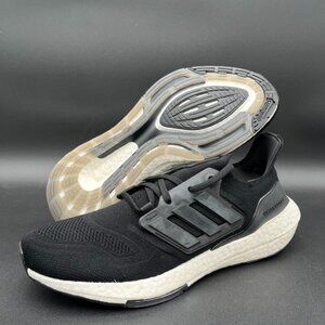 Adidas Ultraboost 22 Black White Running Sneakers GX3062 Mens Size 10